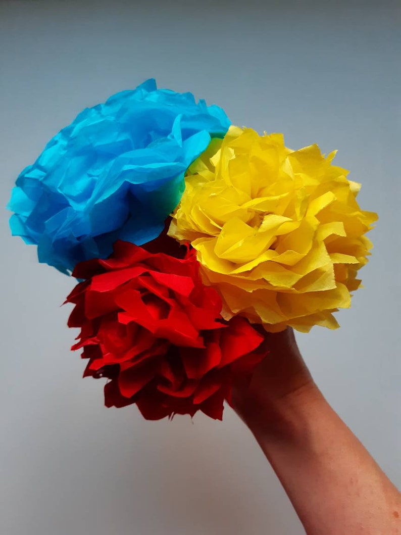 Tissue Paper Flower Tutorial PDF Instructions for a DIY Etsy