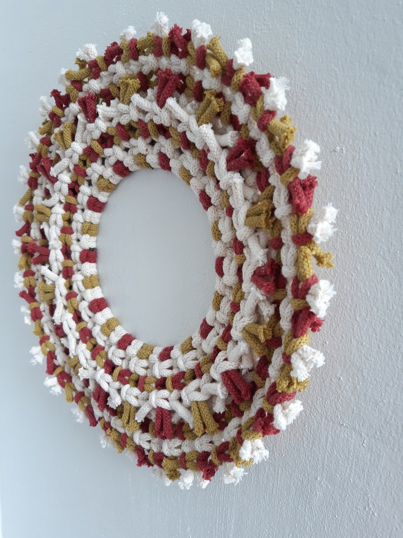 Macrame Wreath Tutorial - Macrame Pattern - Instant PDF download. image 7