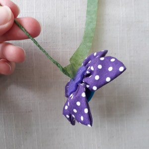 Fabric Flower Tutorial PDF Instructions for a DIY Fabric Stemmed Daisy Flower Instant Download Pattern image 3