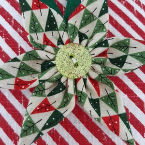 Tutoriel DIY en tissu avec une fleur étoilée : patron PDF de couture (téléchargement instantané)