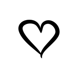 Heart Outline DIGITAL DOWNLOAD | svg png dxf eps Instant Digital Download