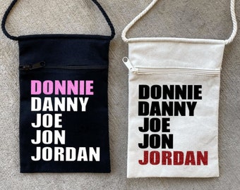 NKOTB inspired NAMES crossbody