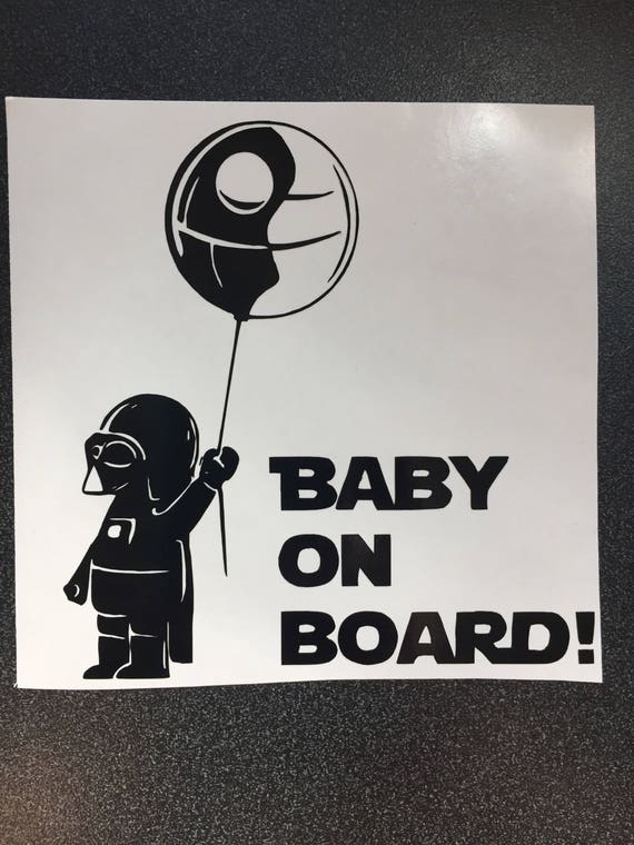 baby on board sticker star wars