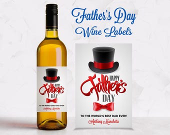 Father's Day Wine Label – Personalized Dad Gift