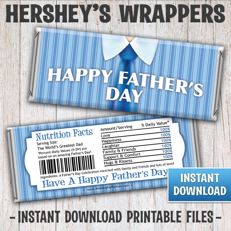 Father's Day Hershey's Bar Wrappers Father's Day image 1