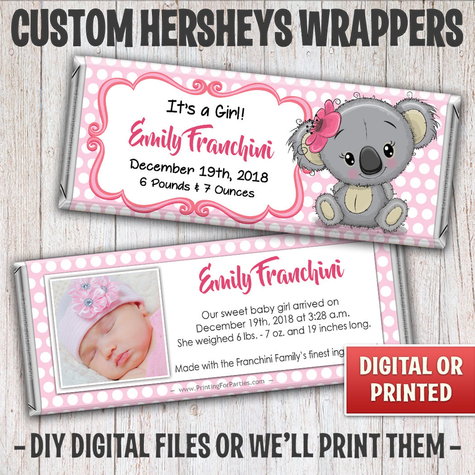 Baby Announcement Candy Bar Wrapper Birth Announcement Candy Etsy baby-announcement-candy-bar-wrapper-birth-announcement-candy-etsy