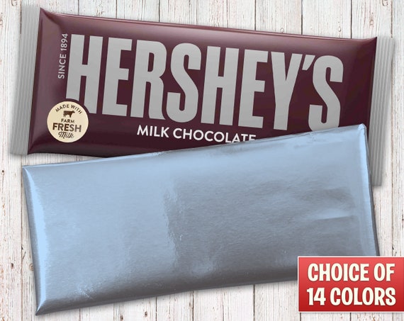Hershey's Milk Chocolate Bars Wrapped with Light Blue Foil Sheets – Priced Per Hershey Bar Il_570xn