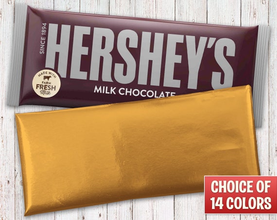 Hershey's Milk Chocolate Bars Wrapped with Light Orange Foil Sheets – Priced Per Hershey Bar Il_570xn