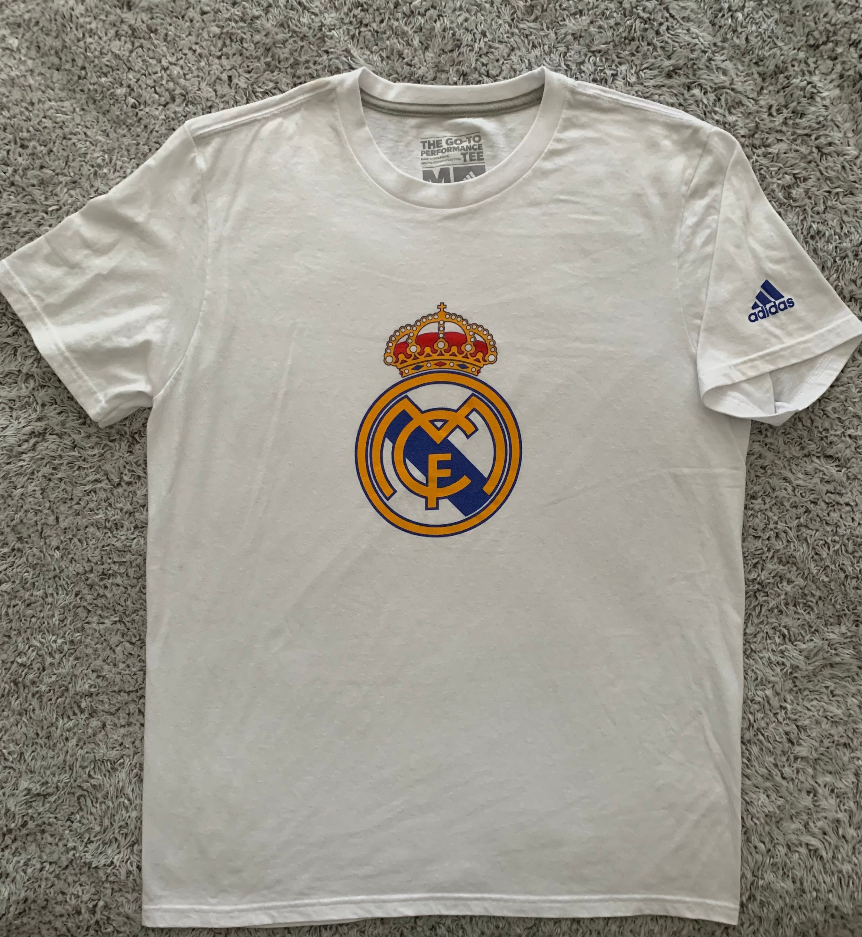 Real Madrid Adidas Climalite T-Shirt. Medium. - Etsy België
