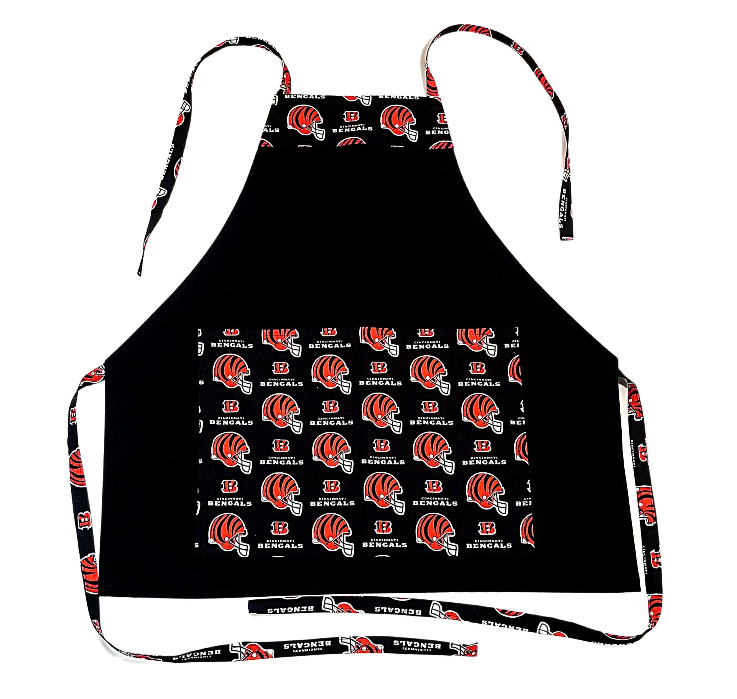 UNISEX TEAMS APRONS, Adult Bib Aprons Accented With Your Favorite Football Team One Size Fits