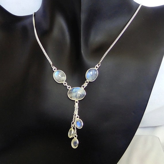 Catenina Maglia Pop Corn Placcata Oro Bianco In Argento 925 (50 Cm - Foto 3