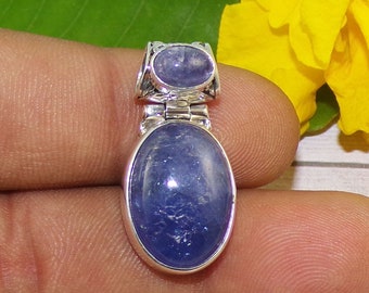 December Birthstone Gemstone Pendant, Natural Blue Tanzanite Pendant, Handmade Pendant, 925 Sterling Silver Jewelry, Annivesary Gift, P42221