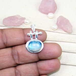 Rainbow Moonstone Pendant, Flashy Moonstone, Solid 925 Sterling Silver Pendant, Boho Pendant, Unique Gift For Her, Ready To Ship, J11103