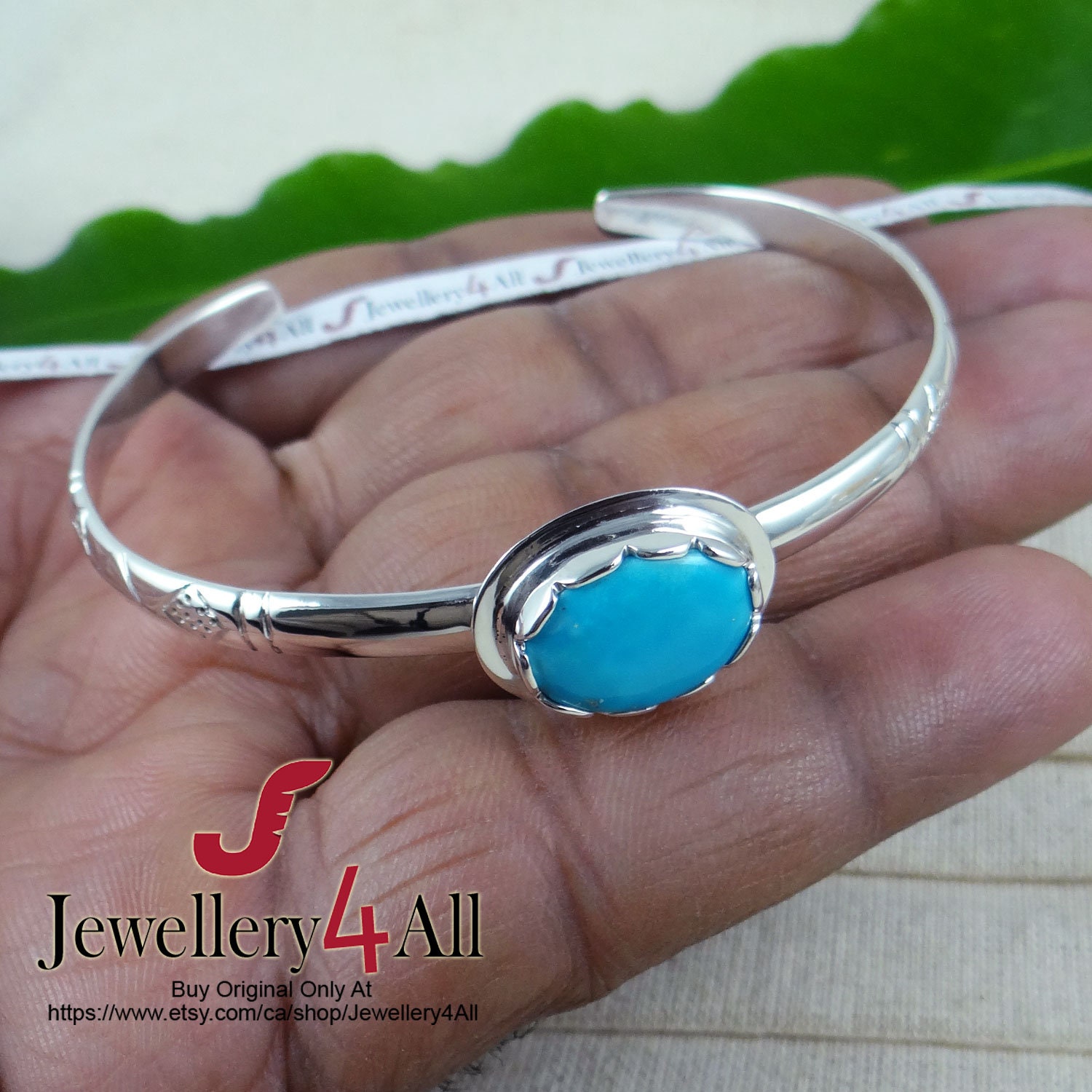 便*ン様 【Garden of Eden】Turquoise Bangle Belle Etoile Eden Turquoise Bangle 07011310401-M - Bracelets