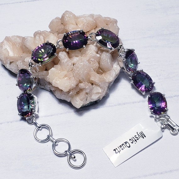 クリスタル×ミスティッククォーツ ブレスレット＆チャームセット クリスタルカケルミスティッククォーツ ブレスレットアンド