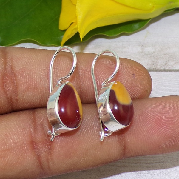 Unakite, Afghan Jade and Mookaite Cluster Earrings main image 1