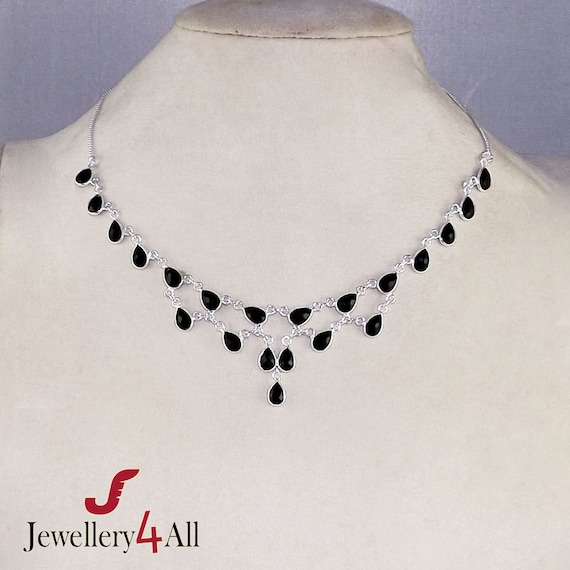 ブレスレット LESS IS MORE Black Onyx Necklace 6mm Matte Black Onyx Beaded Necklace 6mm (Silver) – Triple Crown