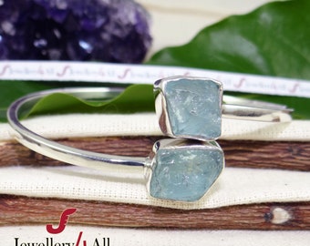 ブルーフラッシュレインボームーンストーンバングル：ハンドメイド925