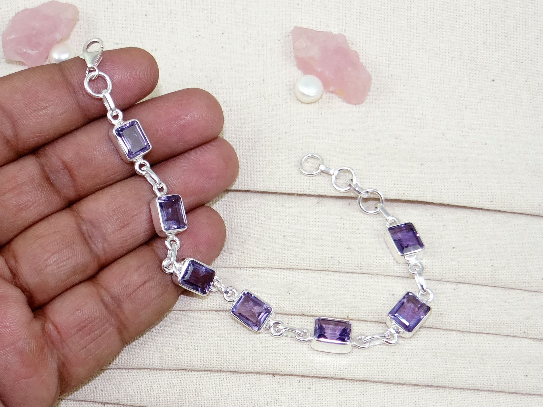 ★rosemont★ SILVER bracelet (February birthstone) RC0342 il_fullxfull.2765796439_pdnj.jpg