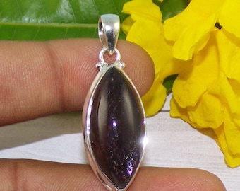 Iolite Sunstone Pendant, 925 Sterling Silver Pendant, Handmade Antique Jewelry, Gemstone Pendant, Gift For Her, Healing Stone Jewelry,P42210