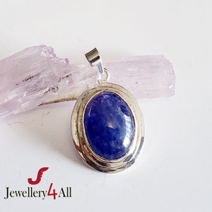 Tanzanite Pendant: Handmade Sterling Silver Gemstone Necklace