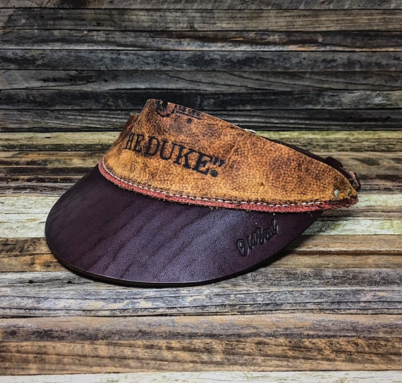 Premium Football Leather Sun Visor Custom Collection From Old