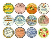 12 Pcs French Apothecary, Antique Chemist, Pharmacy, Druggist, Powder Perfume Labels, 1 Digital Sheet, Vintage Bathroom Decoration, 850