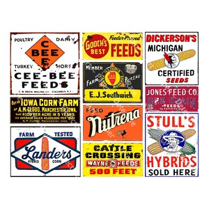 Rustikale Küche Bauernhaus Schilder, Viehfutter Schild, Küchen Wandkunst, Rustikale Werbung, Farm Seed Versorgung, Antique Collage, DIGITAL SHEET 499