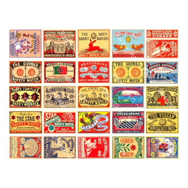 Clip Art Digital Match Box Etsy