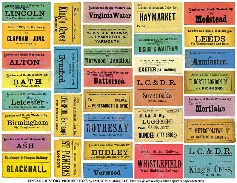 Free luggage labels to print