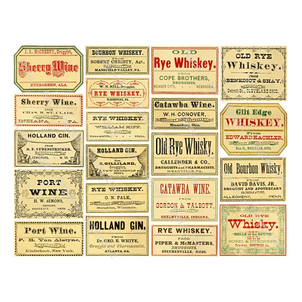 Old Fashioned Medicine Labels - Etsy