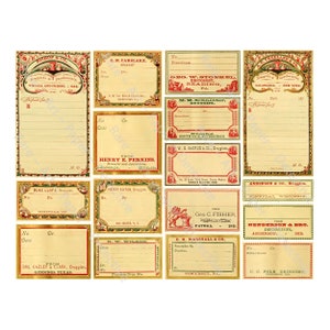 Altmodische Apotheker-Etiketten, 16 leere Medizin-Flaschen-Abziehbilder, Halloween & Badezimmer-Dekor, Apotheker-Abziehbilder, 952