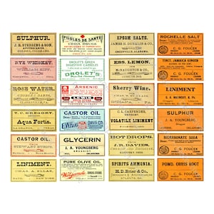 Medizin Etikett, 24 Medizinflasche, Apotheke Tag, Halloween DIY Etiketten, DIGITAL Download Sheet, Apotheker Aufkleber, 963