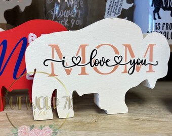 Mini Buffalo NY Mother's Day Decoration: Tiered Tray Decor