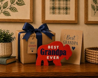 Buffalo Grandpa Decoration, Mini Buffalo Gift
