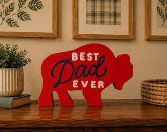 Buffalo NY "Dad Ever" Decor: Tray Table Accent Piece