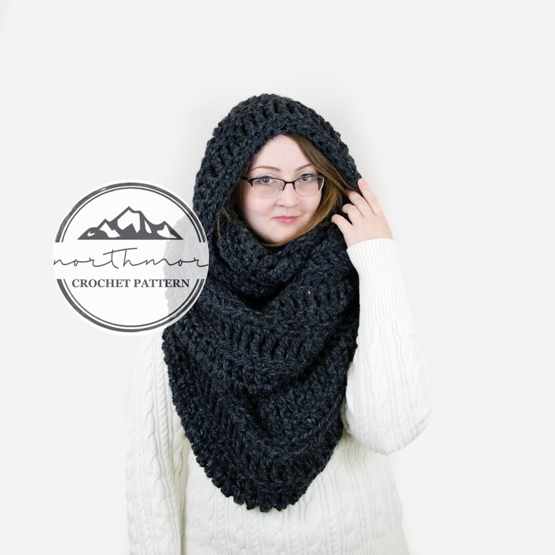 CROCHET PATTERN - Huge Chunky Infinity Scarf, Extra Large Blanket Scarf ...