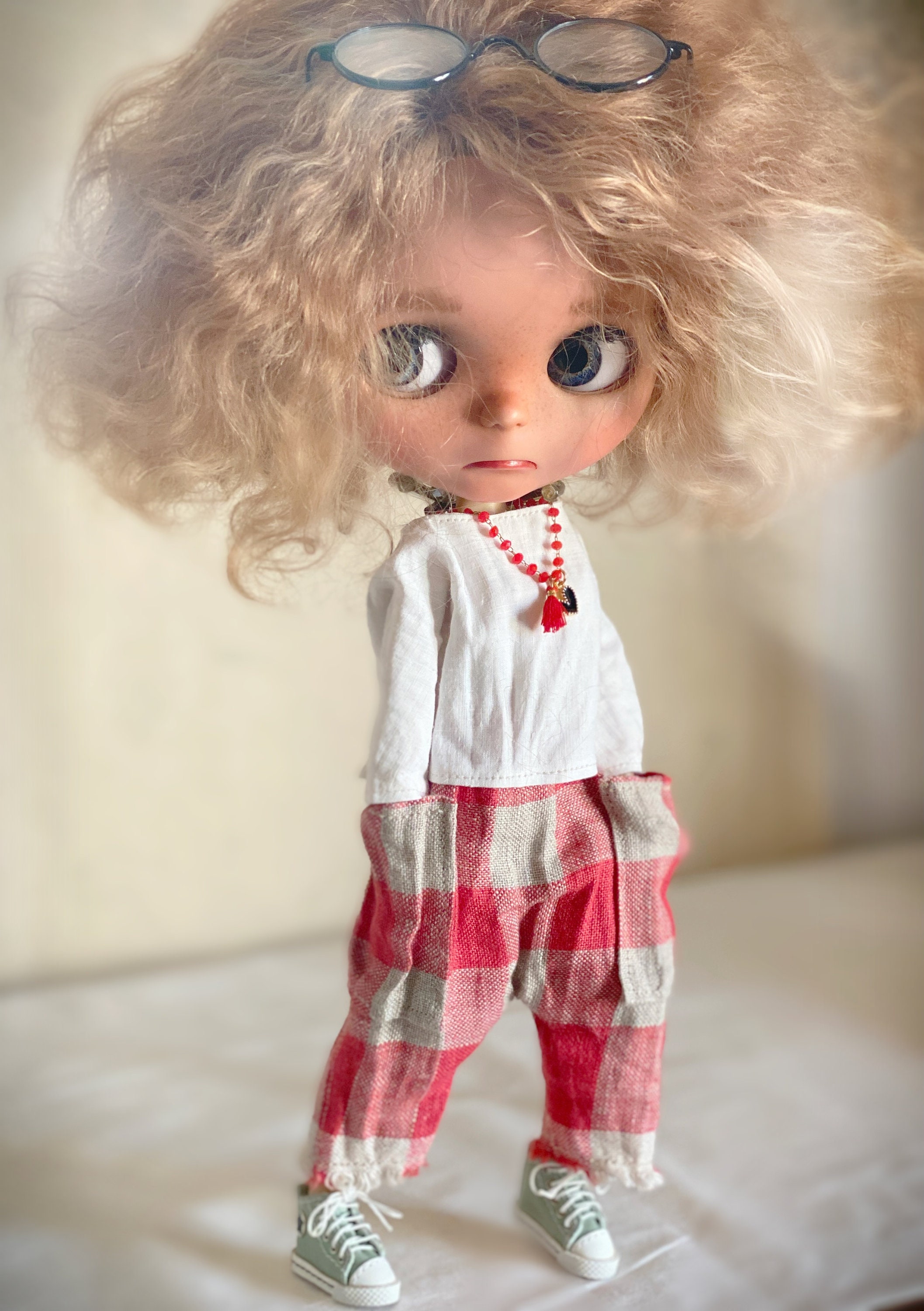 Blythe - Ropa para muñecas Blythe de 11.8 in, 1/6 Bjd Dolls Azone ICY Licca  Doll (azul oscuro)