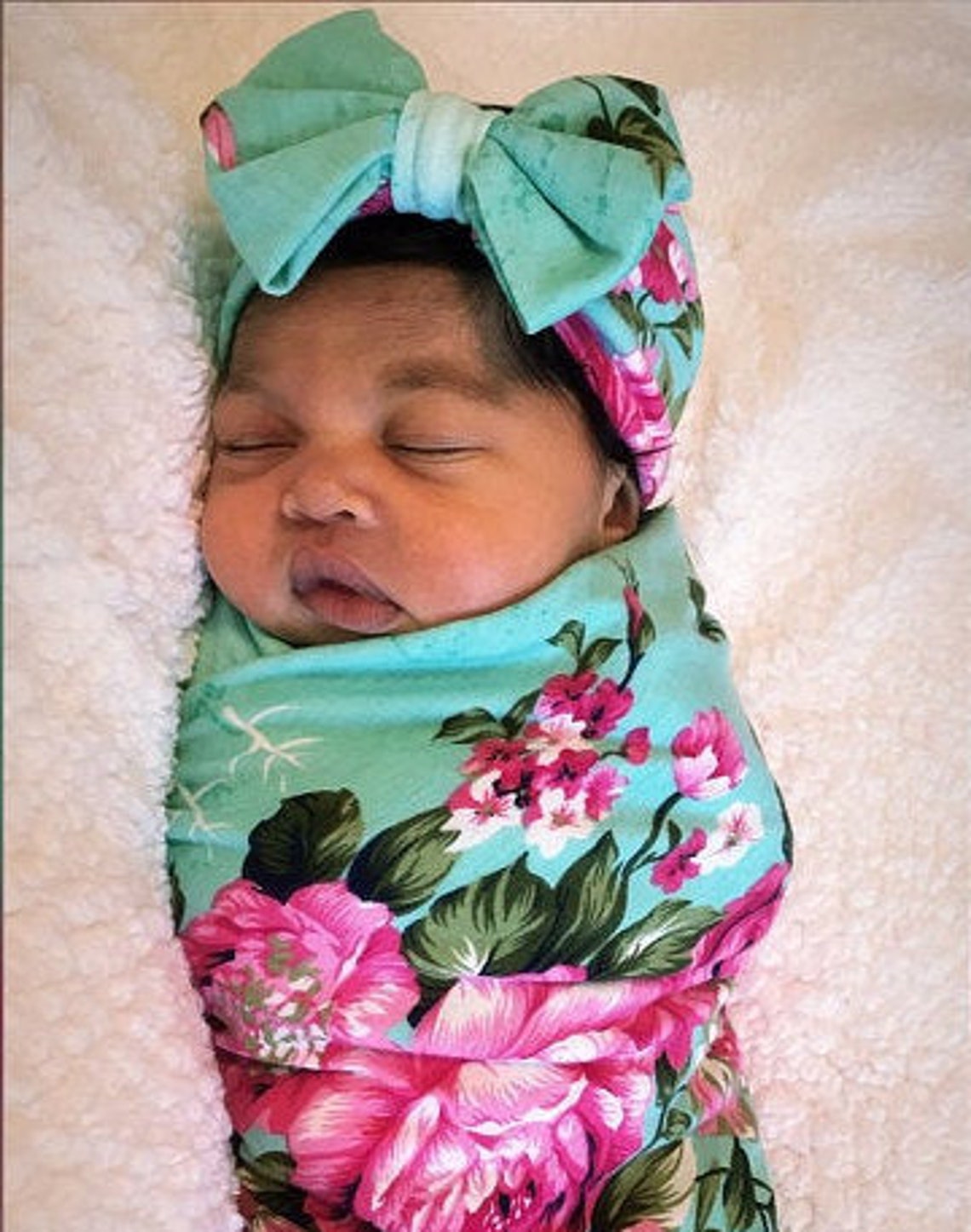 Swaddle Blanketswaddle Set Girlswaddle Set Baby Girl Etsy