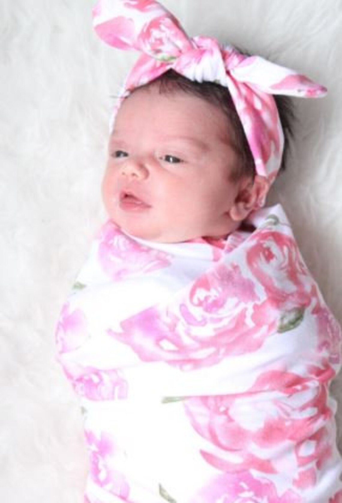 Swaddle Blanketswaddle Set Girlswaddle Set Baby Girl Etsy