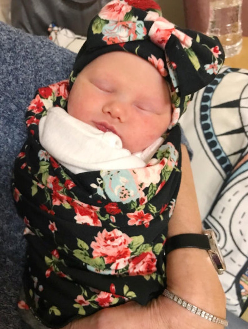 Swaddle Blanketswaddle Set Girlswaddle Set Baby Girl Etsy