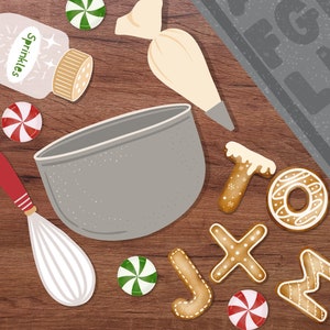 Printable Alphabet Cookie Bakery Set: Dramatic Play (Digital Download)