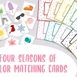 Carte di corrispondenza colori, flashcard a colori, ora del calendario