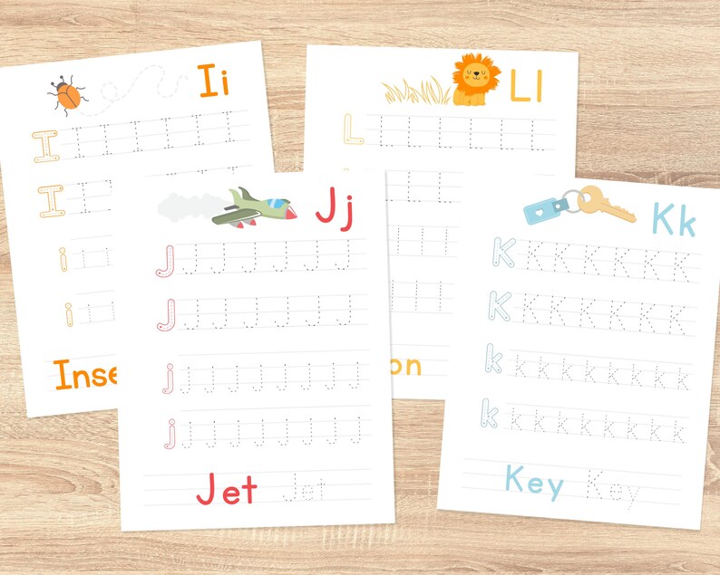 Jet Tracing Alphabet Tracing Worksheets, Tracing Sheets, Handwriting - Etsy
