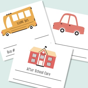 Rugzaklabels, transportlabels voor de basisschool, klassenset