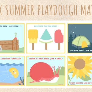 Tapetes para plastilina de verano, tanto carta EE. UU. como A4