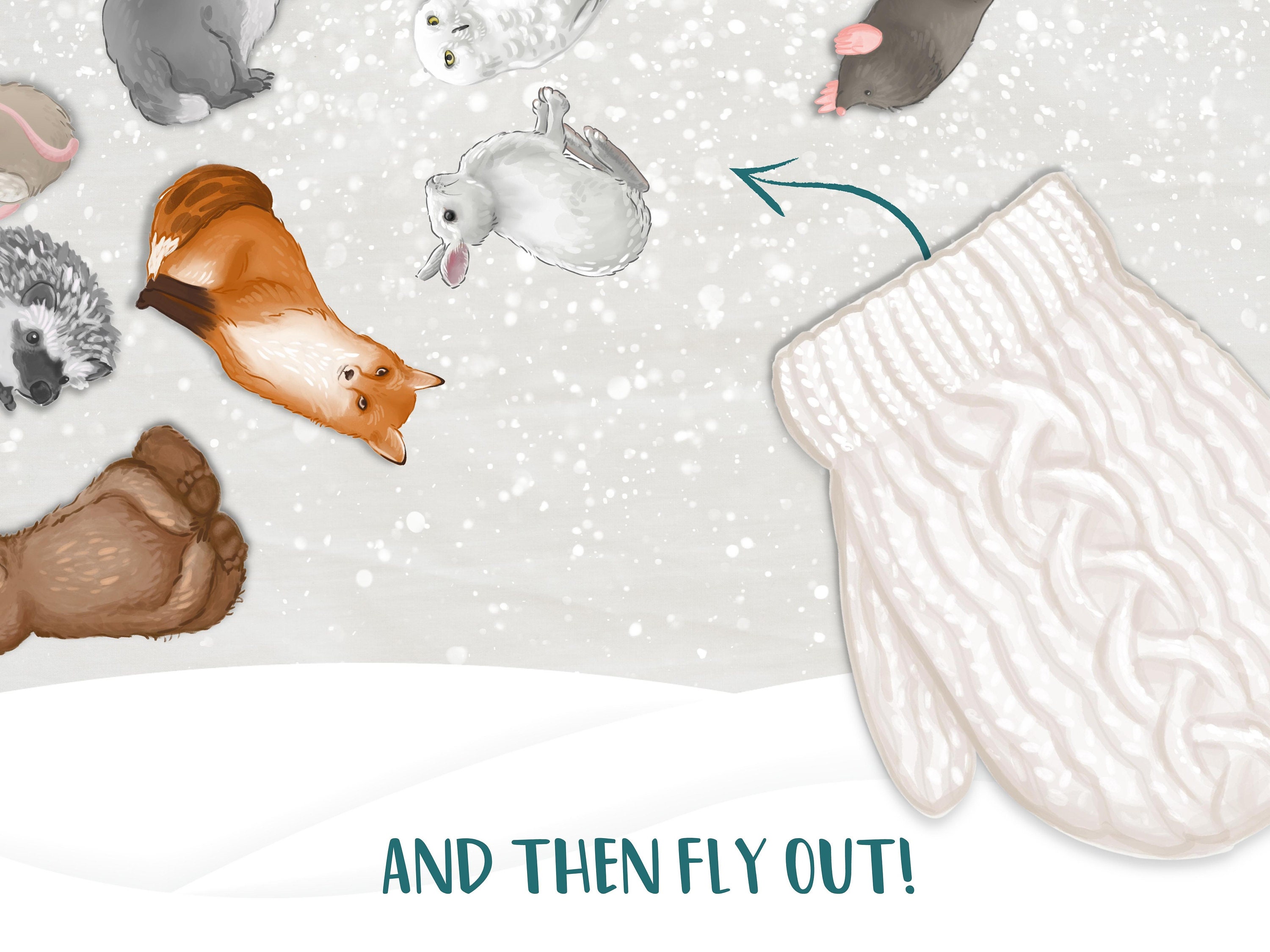 Jan Bretts the Mitten Visual Aid and Coloring Activity Etsy