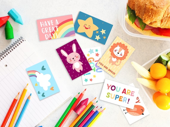 24 Lunchbox Notes, Kids Lunch Notes