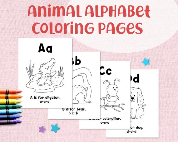 Animal Alphabet Coloring Pages - Il 570xN.4056363044 6f04 