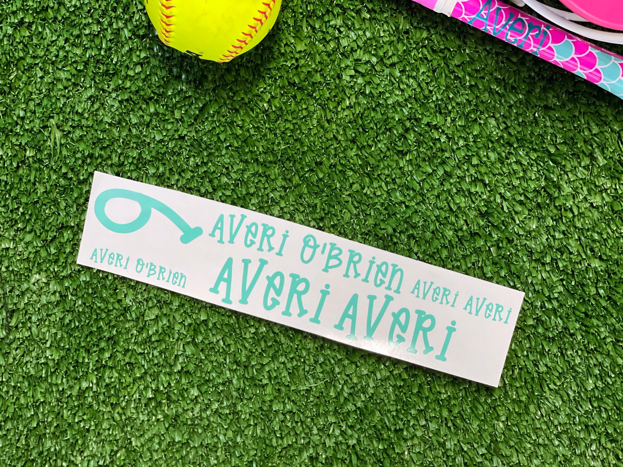 Softball Helmet Sticker Softball Helmet Label Face Mask Etsy